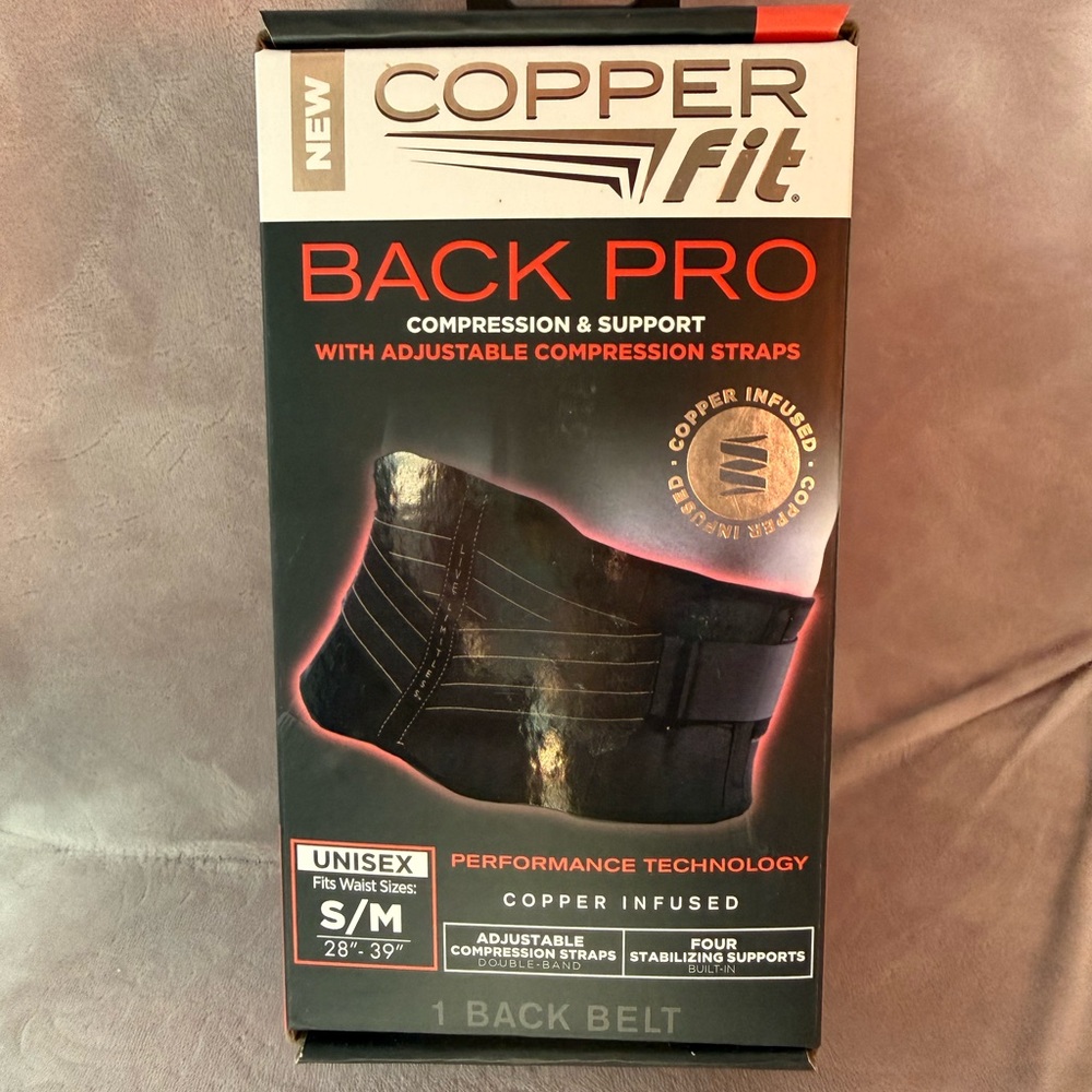 Copper Fit Back Pro Compression Belt